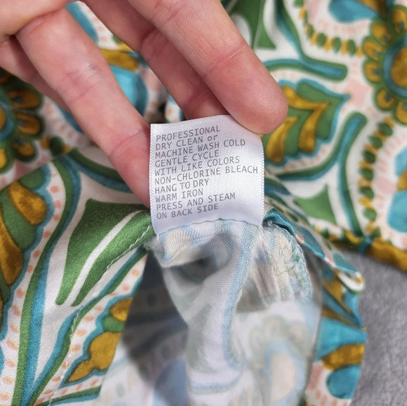 Haute Hippie Mosaic Relaxed Fit Coastal Button-up Blouse - Picture 7 of 10